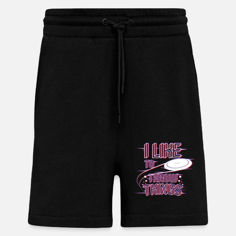 Frisbee throw things - Shorts - made by SPREAD - SOLID BLACK