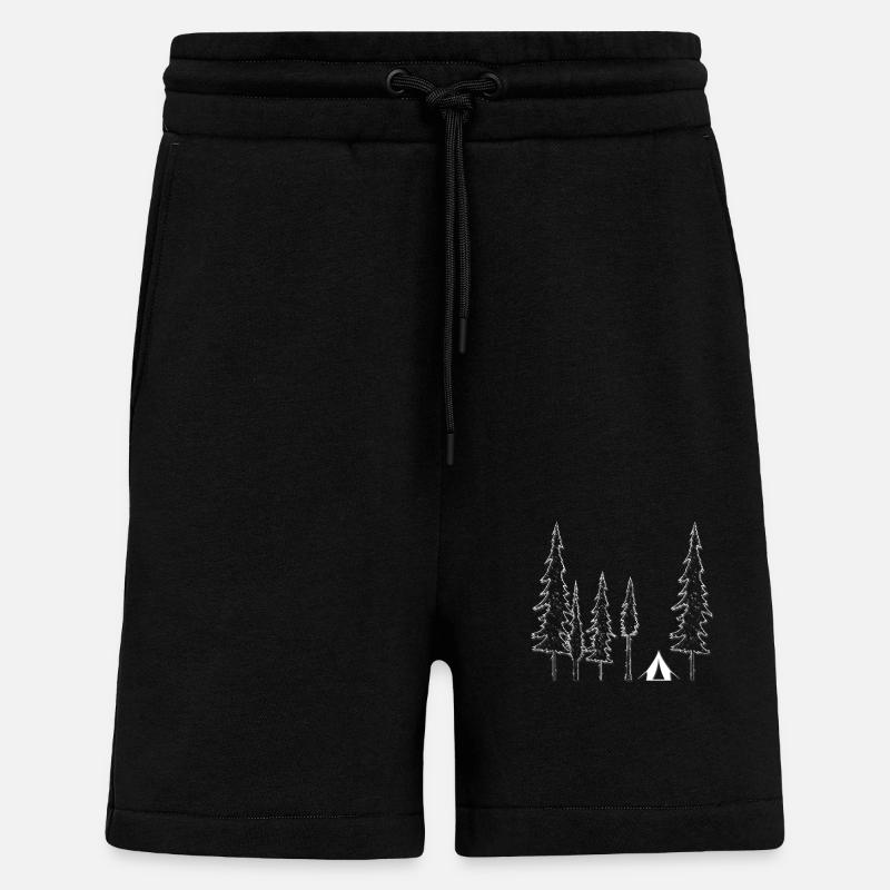 Tent Forest - Shorts - made by SPREAD - SOLID BLACK