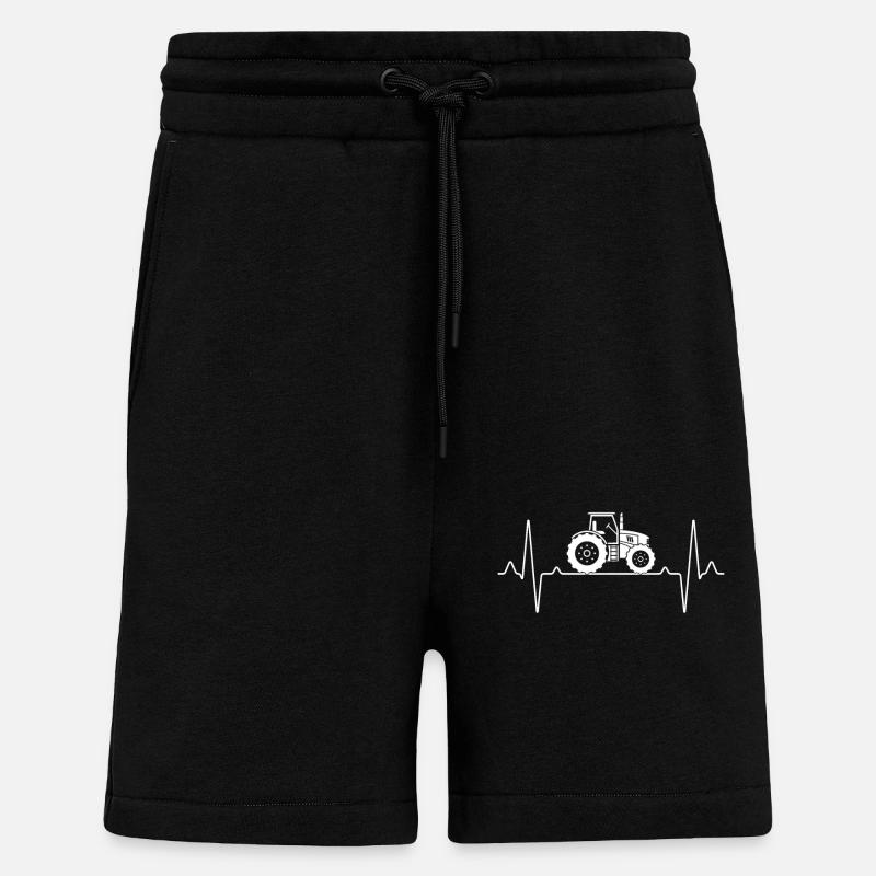 Traktor Herzschlag - Shorts - made by SPREAD - SOLID BLACK