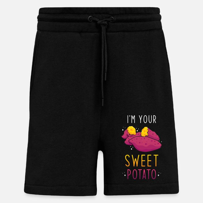 Patate douce - Short bio décontracté fabriqué en UE - SOLID BLACK