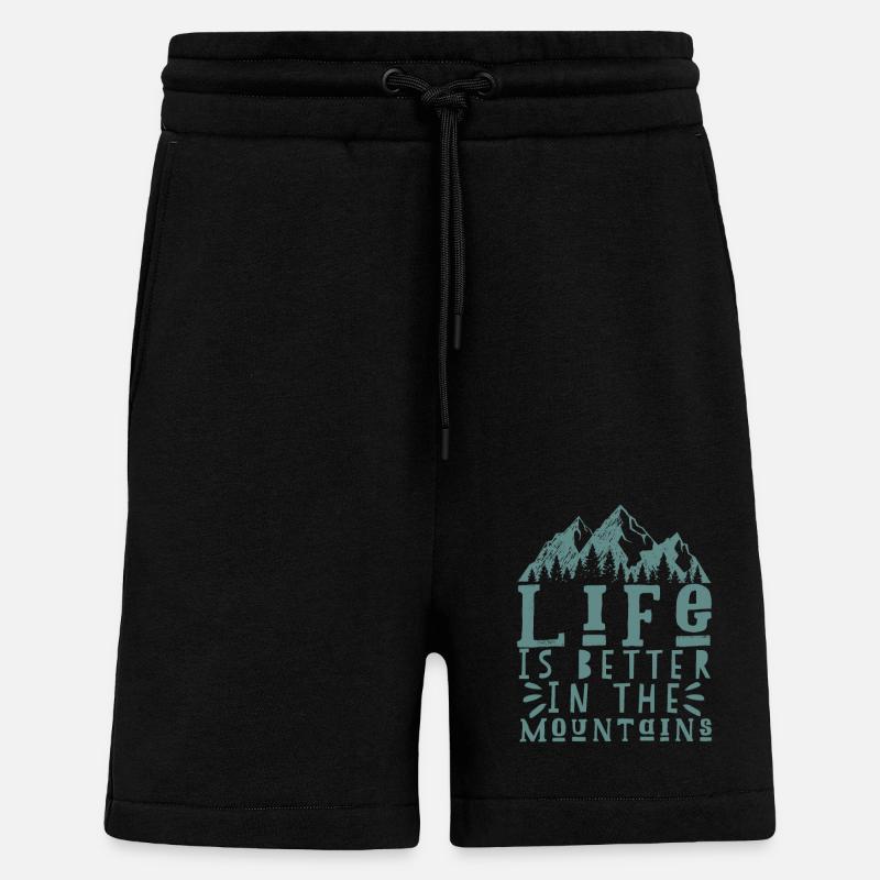 Berg Spruch - Shorts - made by SPREAD - SOLID BLACK