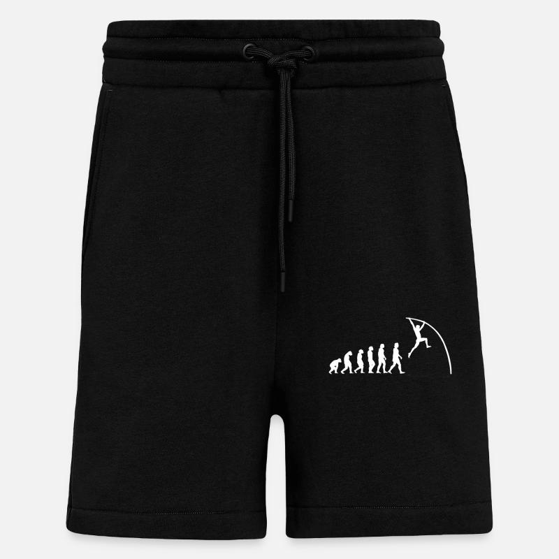 Pole Vaulting Evolution - Shorts - made by SPREAD - SOLID BLACK