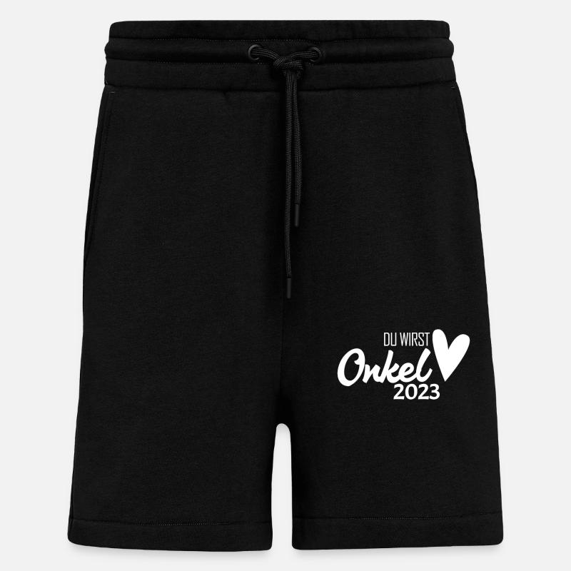 Onkel 2023 - Onkel werden - Shorts - made by SPREAD - SOLID BLACK