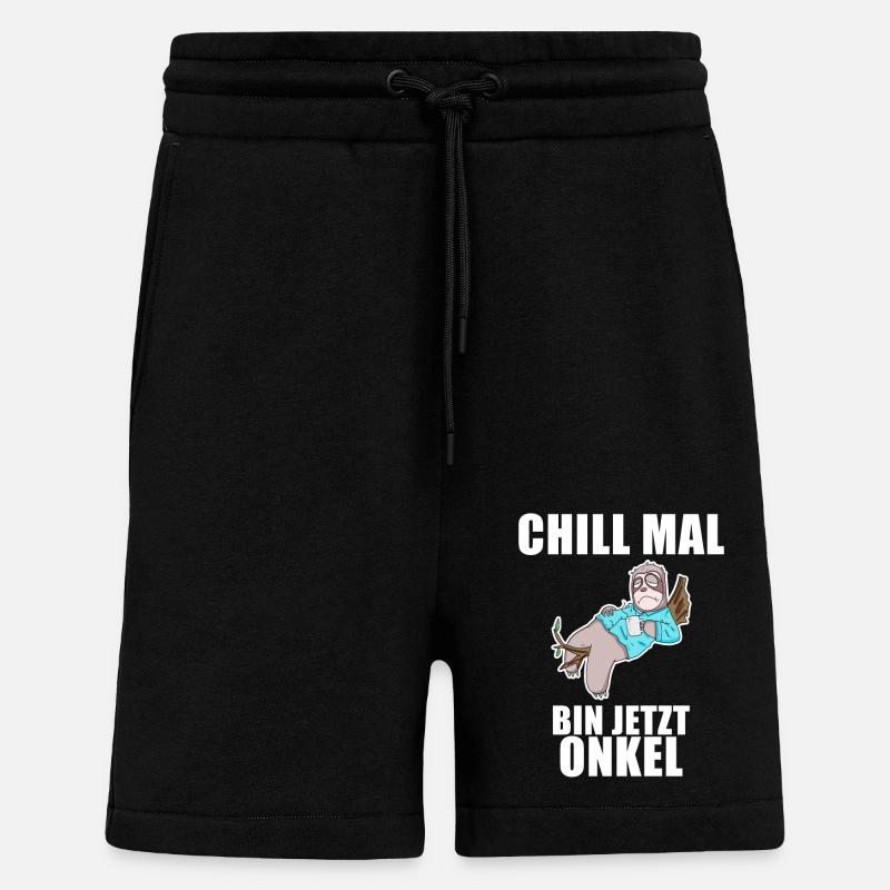 Neffe Onkel Geschenk - Shorts - made by SPREAD - SOLID BLACK