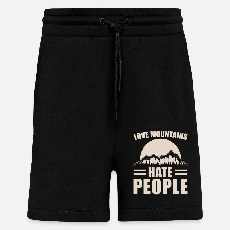 Berge - Shorts - made by SPREAD - SOLID BLACK