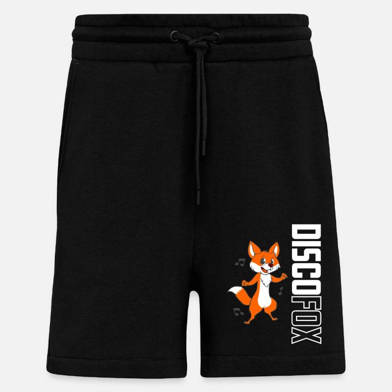 Disco fox - Shorts - made by SPREAD - SOLID BLACK