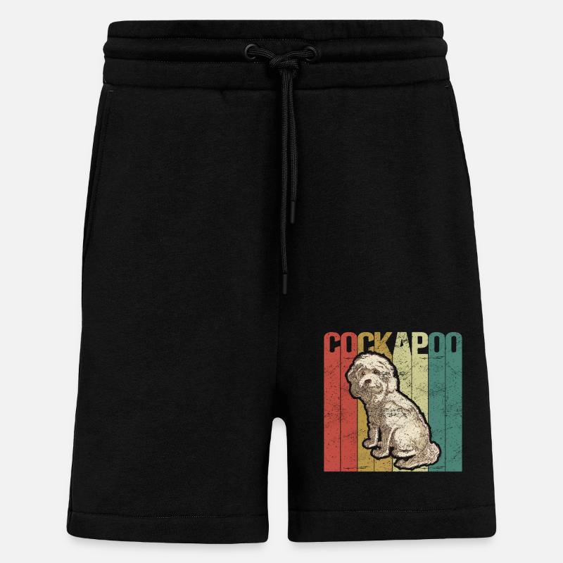 Cockapoo Hunde | Cockerpoo Spoodle Geschenk - Shorts - made by SPREAD - SOLID BLACK