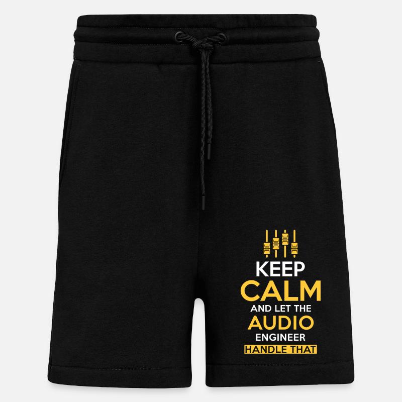 Audio Engineer Sound Engineer Gift - Shorts - made by SPREAD - SOLID BLACK
