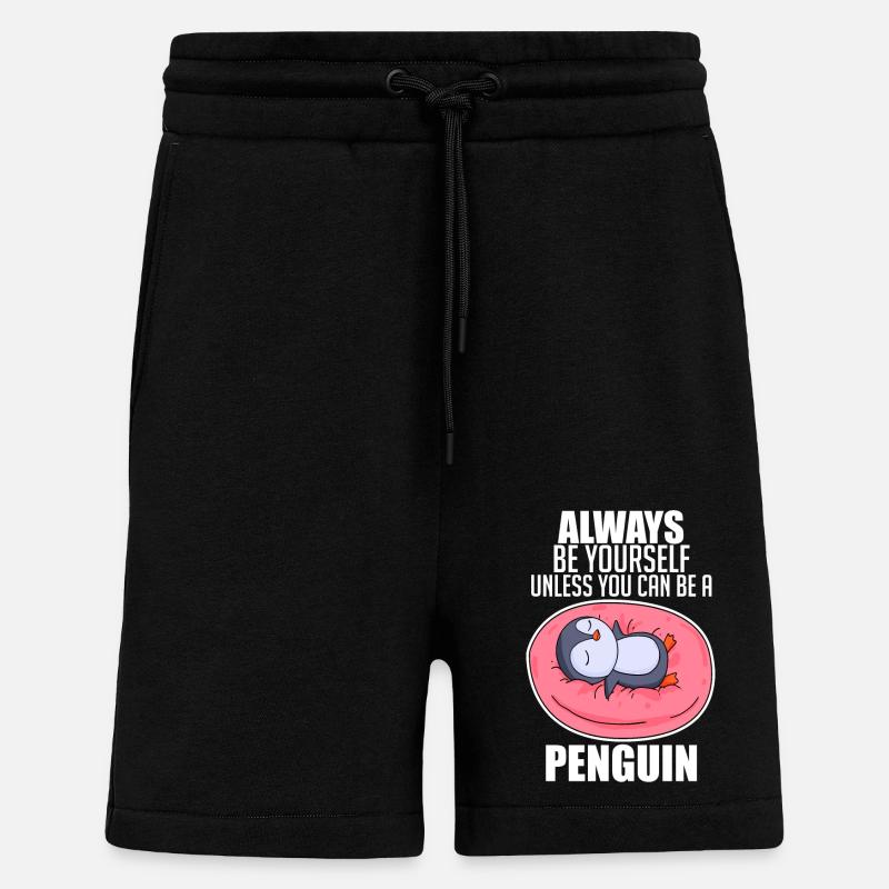 Pinguin Pinguine - Shorts - made by SPREAD - SOLID BLACK