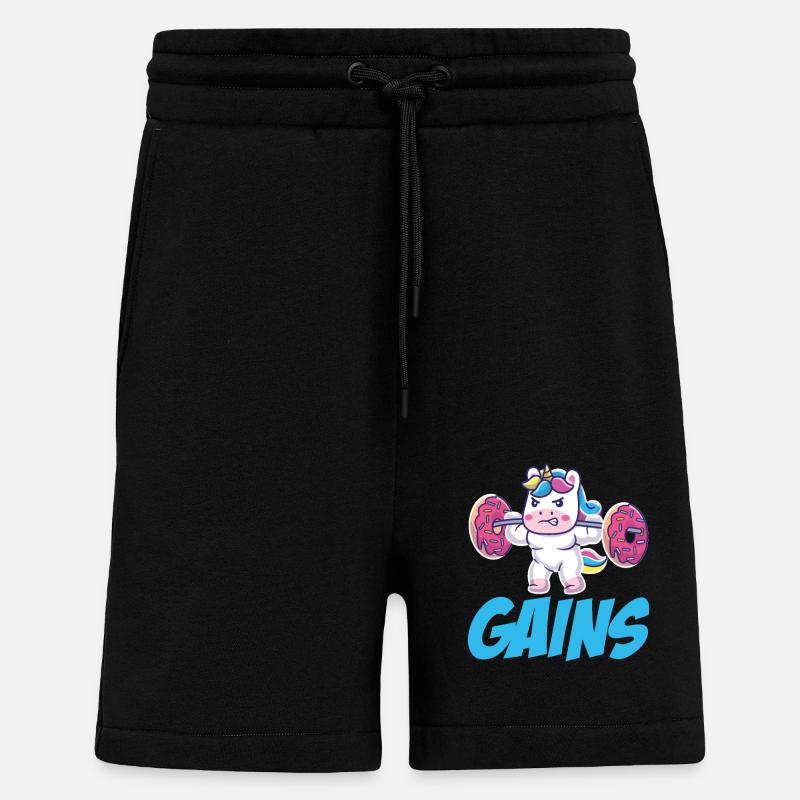 Einhorn Einnahmen - Shorts - made by SPREAD - SOLID BLACK