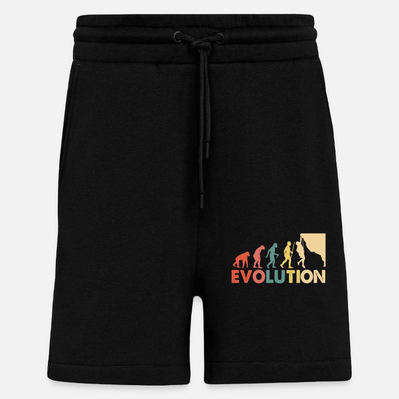 Climbing Evolution Escalade - Shorts - made by SPREAD - SOLID BLACK