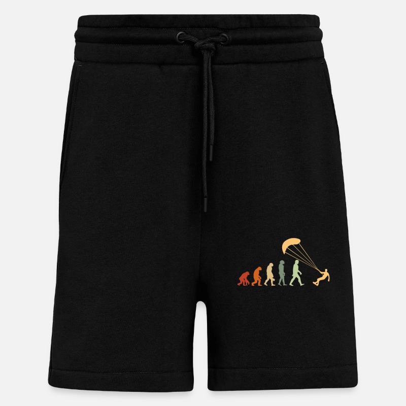 Évolution Du Kite - Short bio décontracté fabriqué en UE - SOLID BLACK