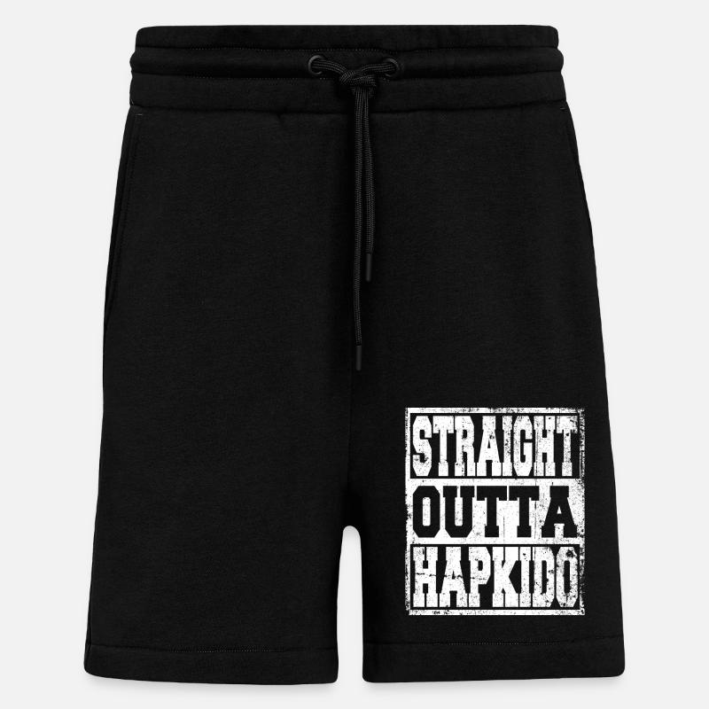 Hapkido dit drôle - Short bio décontracté fabriqué en UE - SOLID BLACK