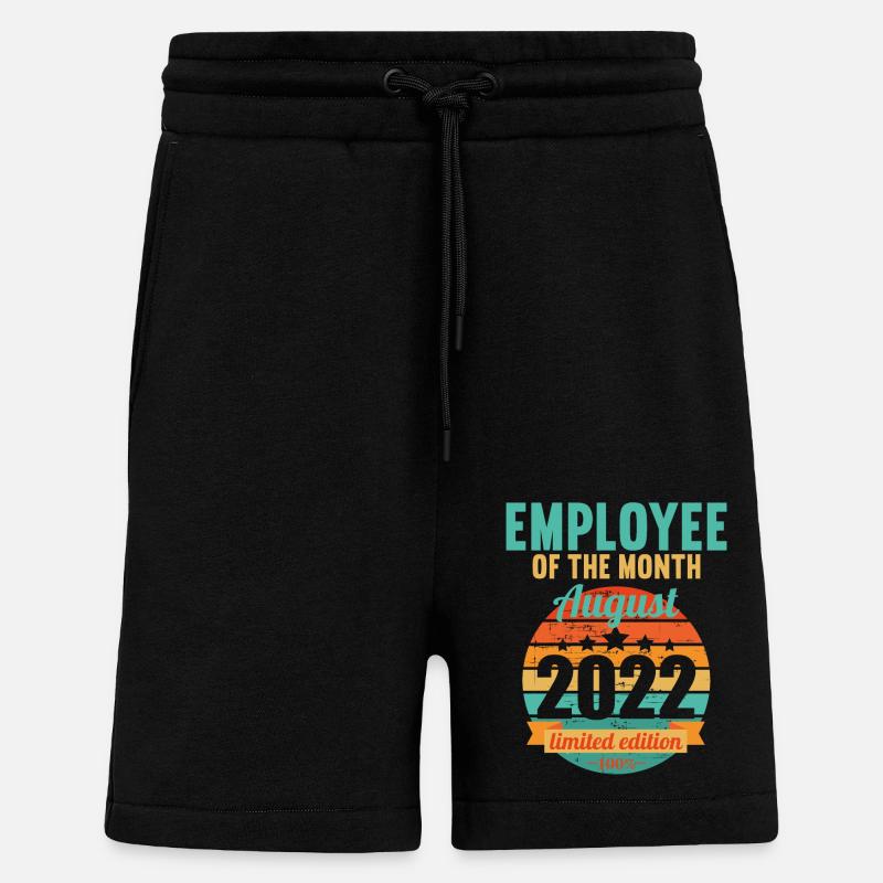Mitarbeiter des Monats August 2022 - Shorts - made by SPREAD - SOLID BLACK