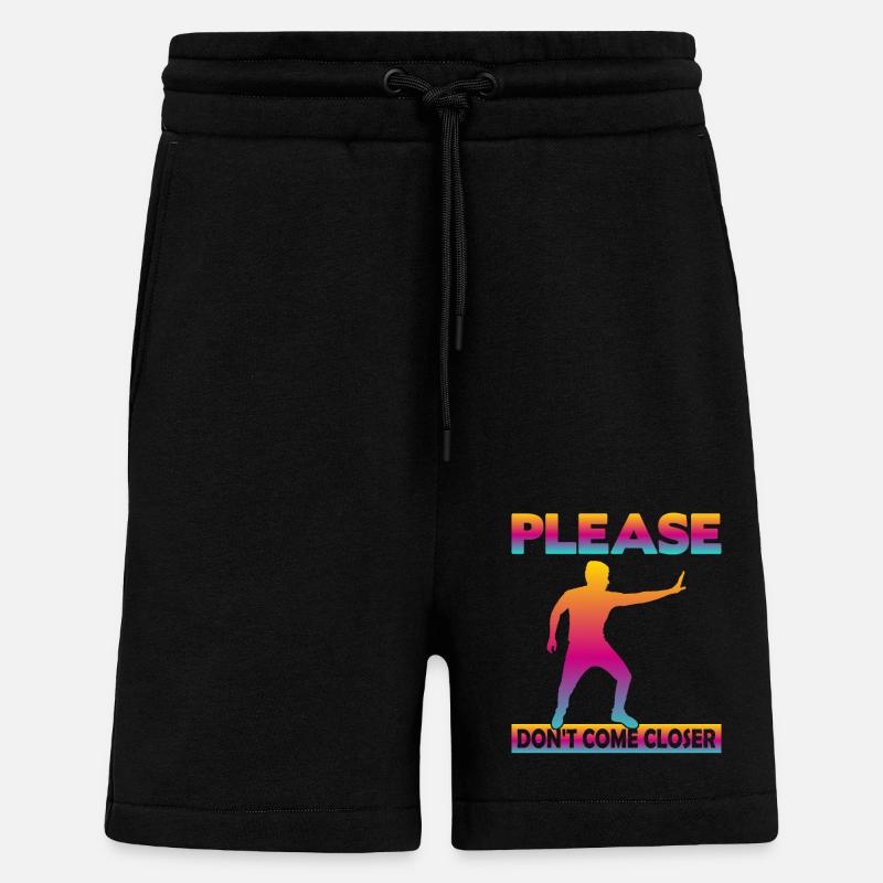 Please Don't come Closer - Shorts - made by SPREAD - SOLID BLACK