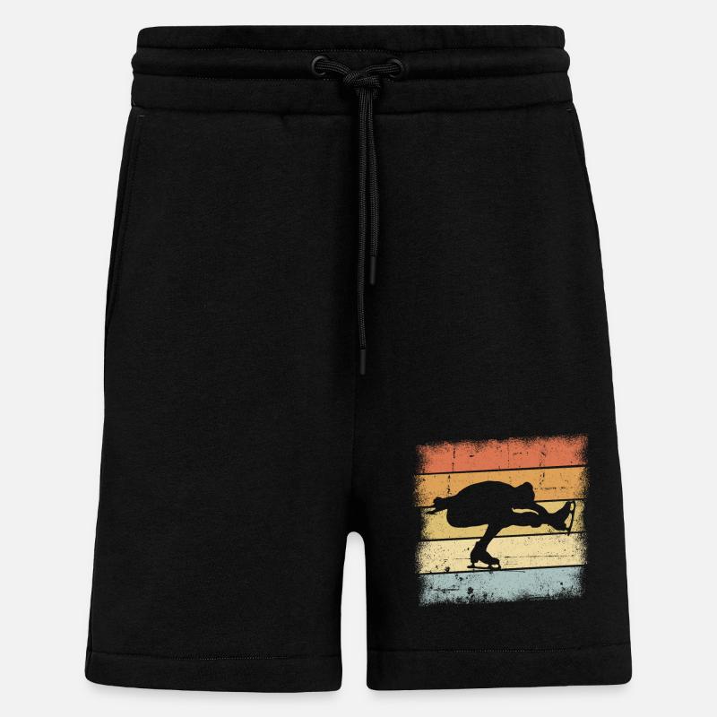 Eiskunstlauf Retro - Shorts - made by SPREAD - SOLID BLACK