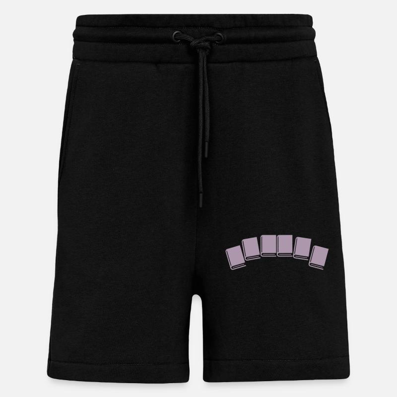 Buch Bücher lesen - Shorts - made by SPREAD - SOLID BLACK