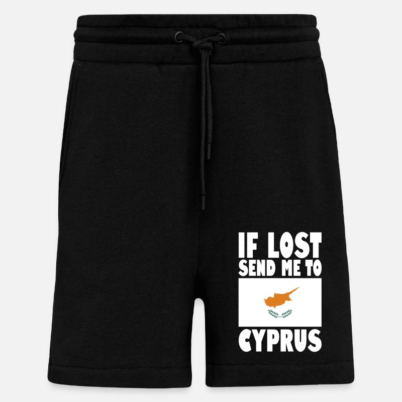 Zypern Flagge Spruch - Shorts - made by SPREAD - SOLID BLACK