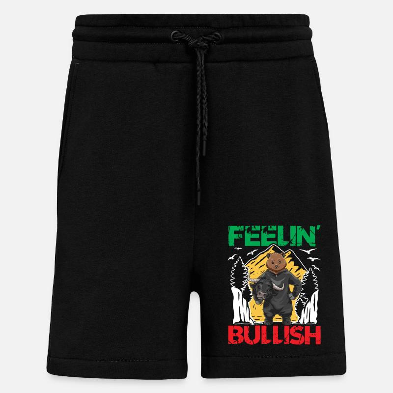 Feeling Bullish - Shorts - made by SPREAD - SOLID BLACK