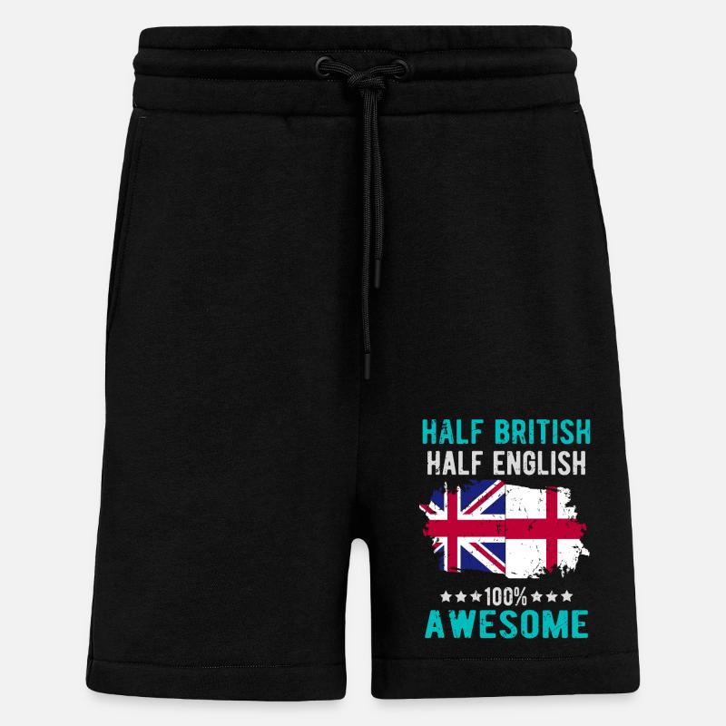 Halb Brite Halb Engländer - Shorts - made by SPREAD - SOLID BLACK