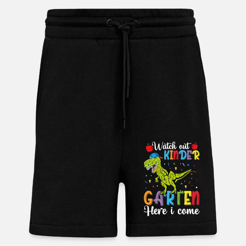 Attention J'arrive De L'école Maternelle - Short bio décontracté fabriqué en UE - SOLID BLACK