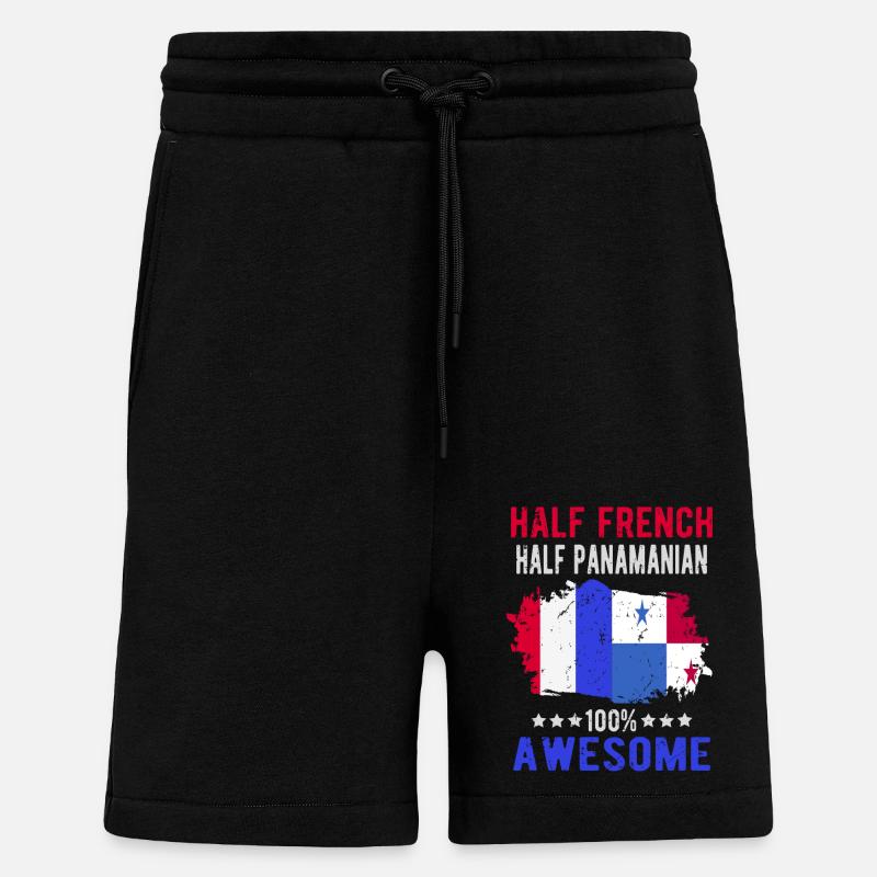 Halb Franzose Halb Panamese - Shorts - made by SPREAD - SOLID BLACK