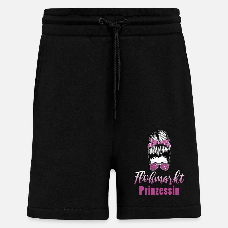 Flohmarkt Prinzessin Trödelmarkt Geschenk - Shorts - made by SPREAD - SOLID BLACK