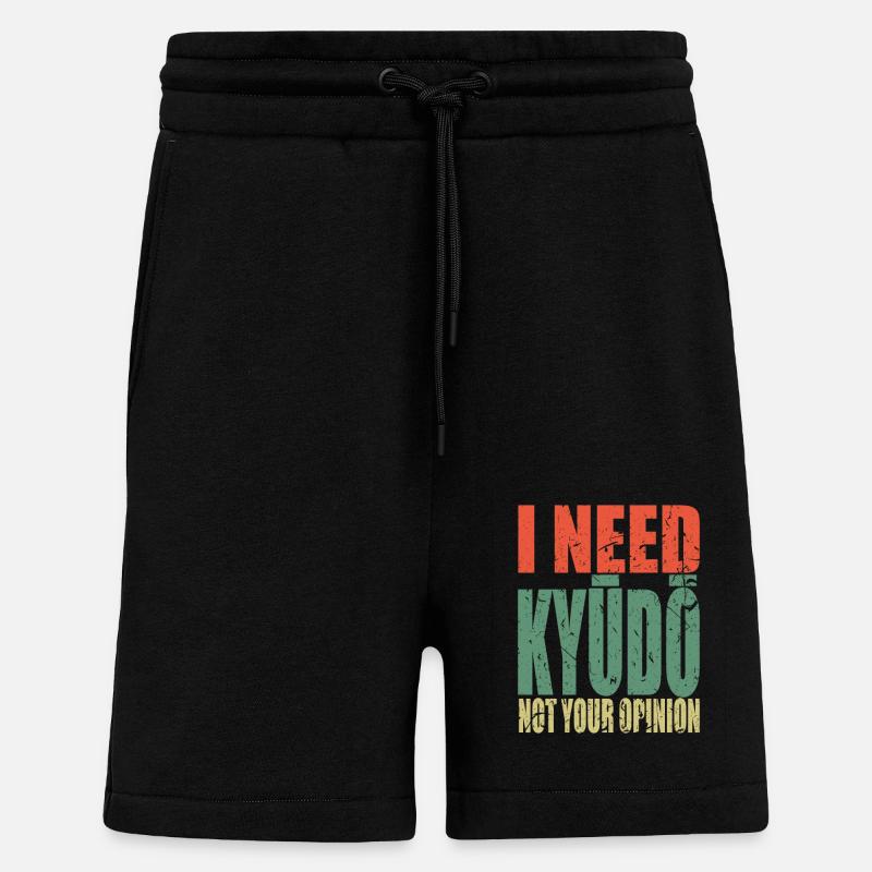 Kyūdō saying funny - Shorts - made by SPREAD - SOLID BLACK