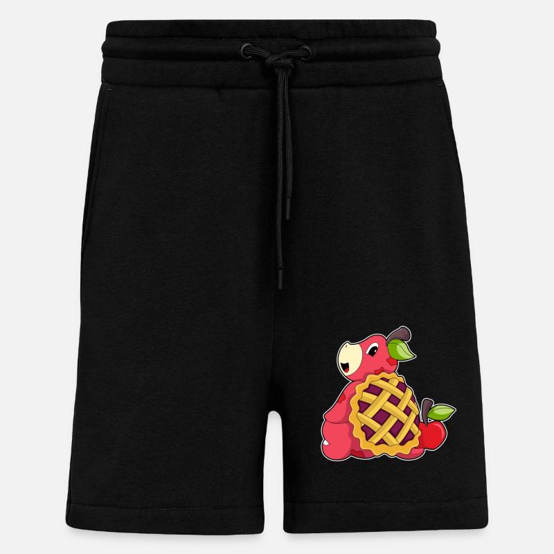 Turtle with shell - Shorts - made by SPREAD - SOLID BLACK