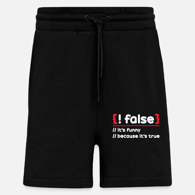 Programmer Programming Software Coding Encoder - Shorts - made by SPREAD - SOLID BLACK