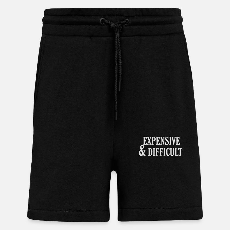 Expensive and difficult - Shorts - made by SPREAD - SOLID BLACK