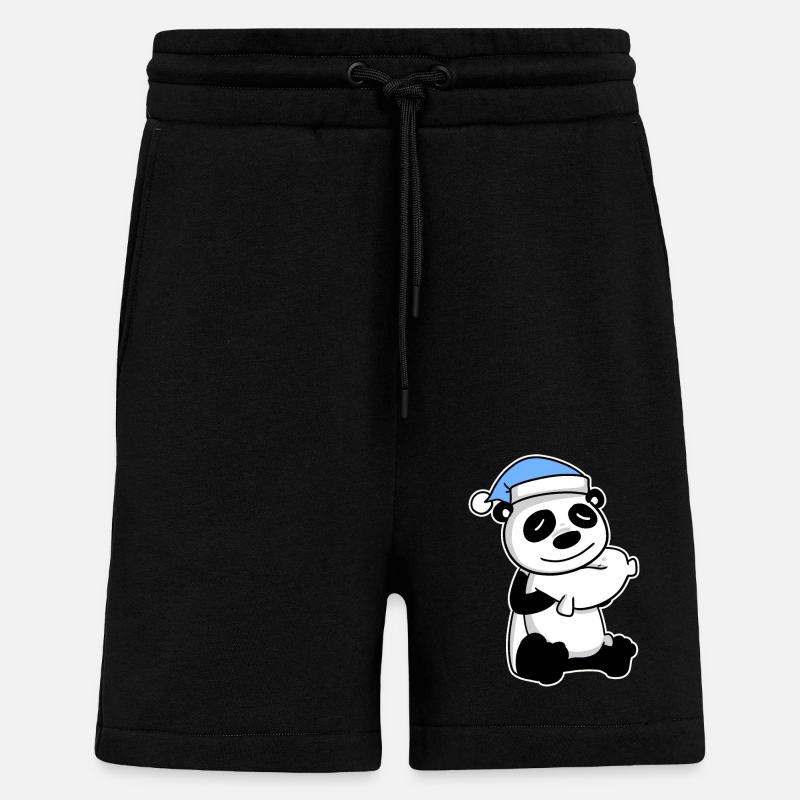 Panda Bébé - Short bio décontracté fabriqué en UE - SOLID BLACK