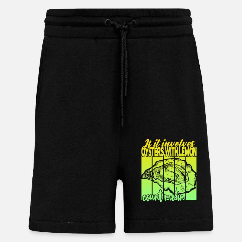Austern mit Zitrone - Shorts - made by SPREAD - SOLID BLACK