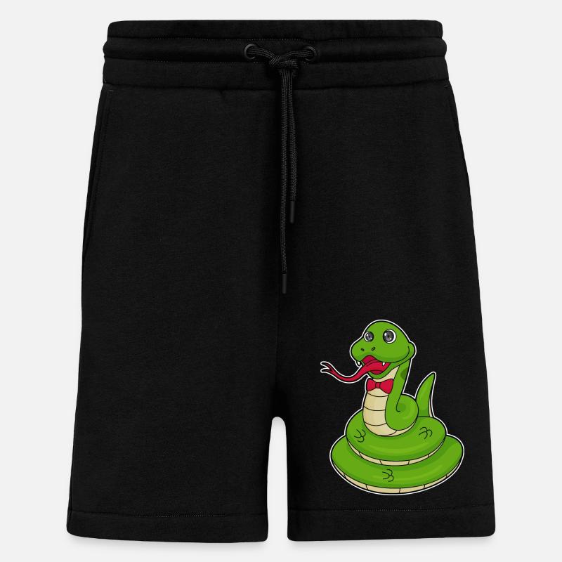 Snake with loop - Shorts - made by SPREAD - SOLID BLACK
