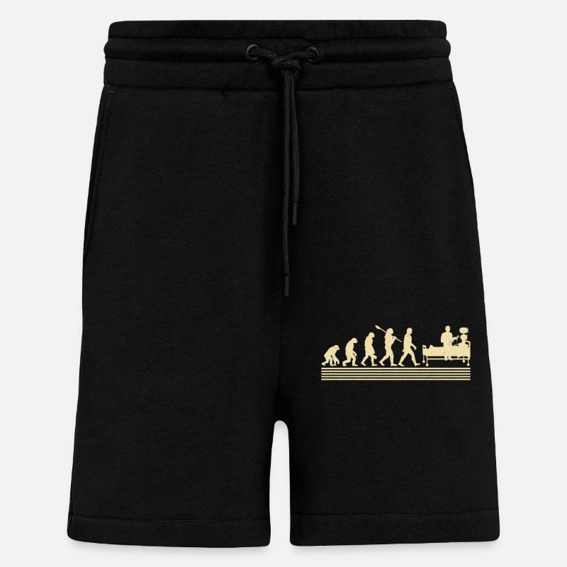 Évolution de l’inhalothérapeute - Short bio décontracté fabriqué en UE - SOLID BLACK