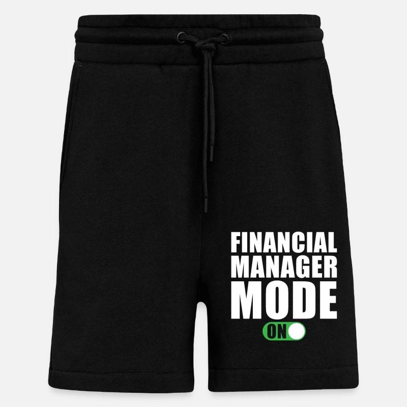 Mode Gestionnaire financier activé - Short bio décontracté fabriqué en UE - SOLID BLACK