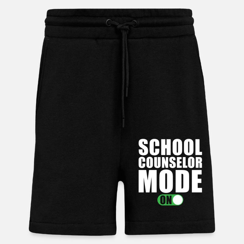 Mode Conseiller scolaire activé - Short bio décontracté fabriqué en UE - SOLID BLACK