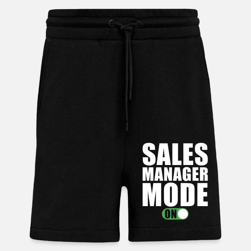 Sales Manager Mode On - Shorts - made by SPREAD - SOLID BLACK
