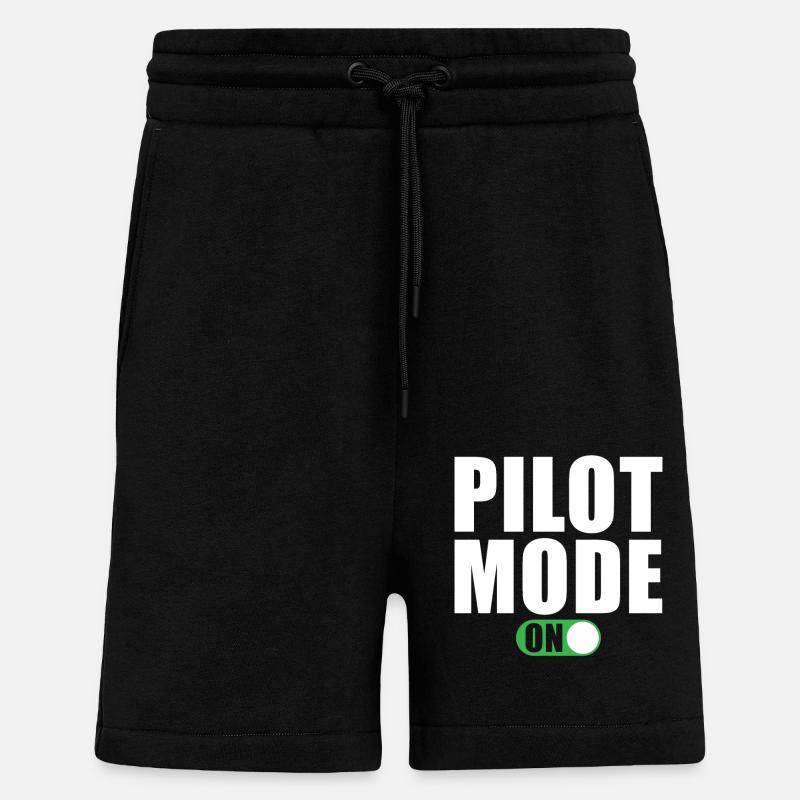 Pilot Modus Ein - Shorts - made by SPREAD - SOLID BLACK