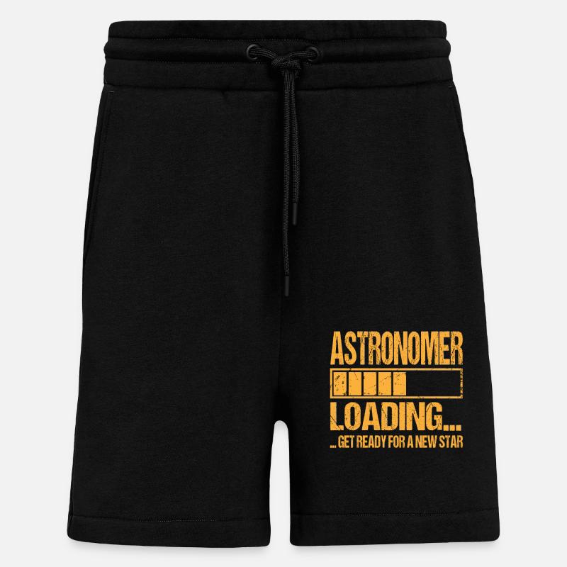 Formation d’astronome - Short bio décontracté fabriqué en UE - SOLID BLACK