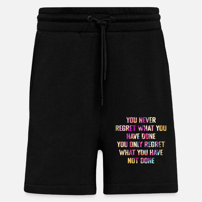 Inspiration Spruch - Shorts - made by SPREAD - SOLID BLACK