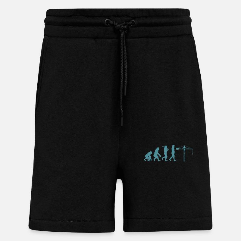Crane operator Evolution - Shorts - made by SPREAD - SOLID BLACK