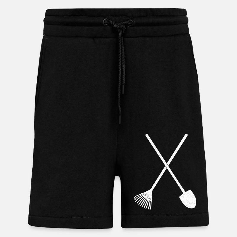 Schaufel und Rechen - Shorts - made by SPREAD - SOLID BLACK