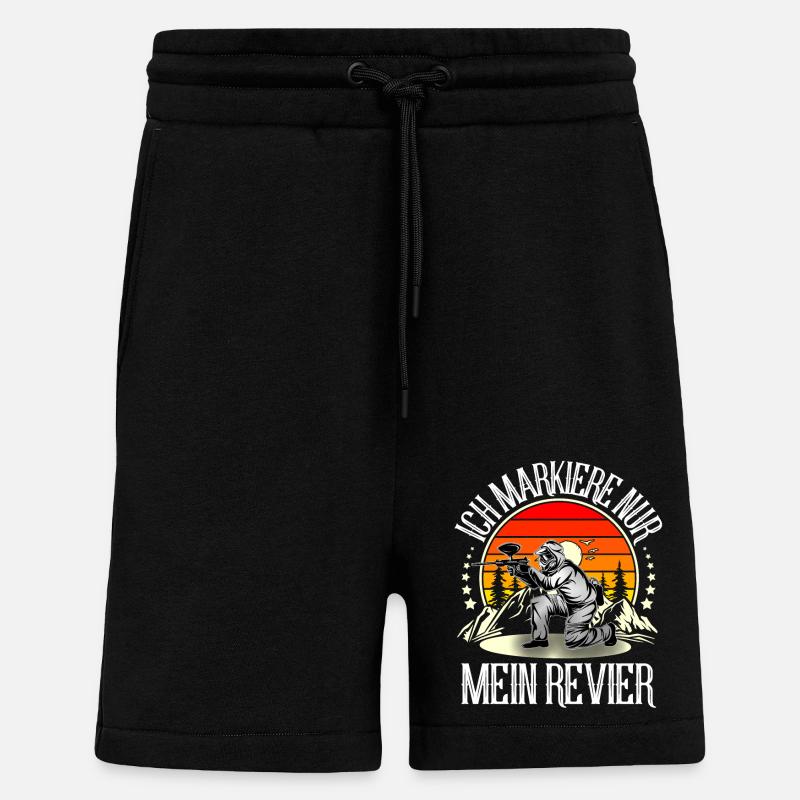 Paintball - Shorts - made by SPREAD - SOLID BLACK