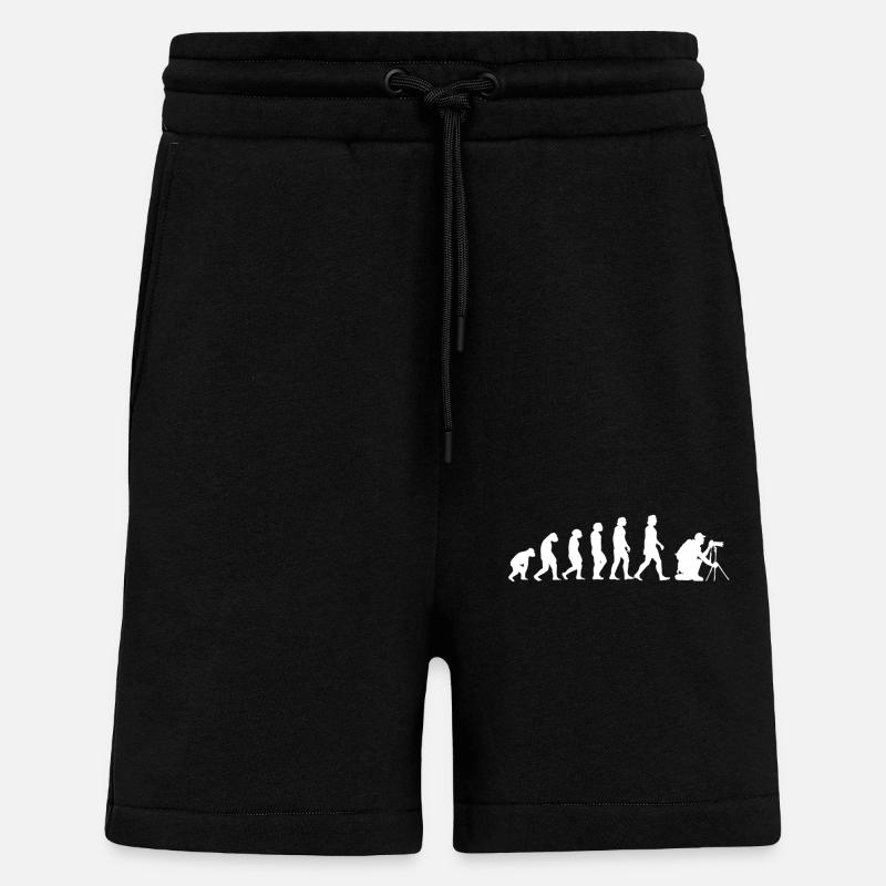 Evolution Photographer - Shorts - made by SPREAD - SOLID BLACK