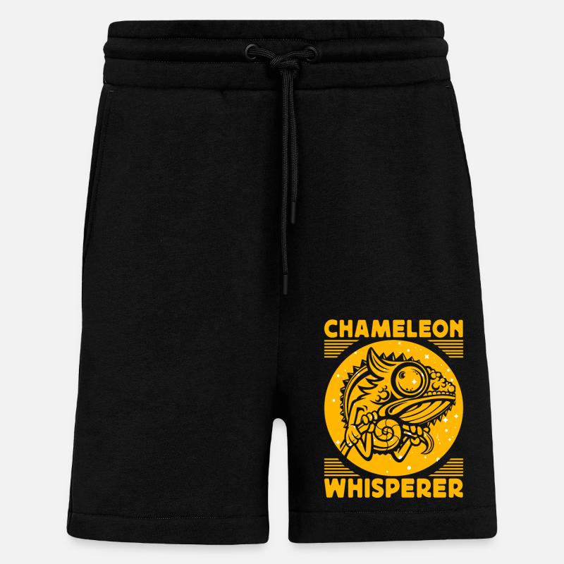 Caméléon Chuchoteur - Short bio décontracté fabriqué en UE - SOLID BLACK