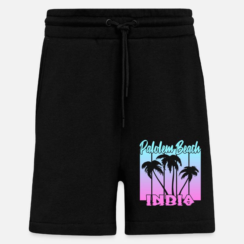 Palolem Beach India - Shorts - made by SPREAD - SOLID BLACK