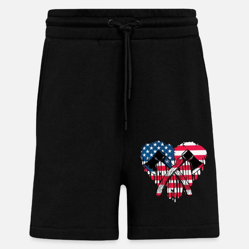 Lancer de hache - Short bio décontracté fabriqué en UE - SOLID BLACK