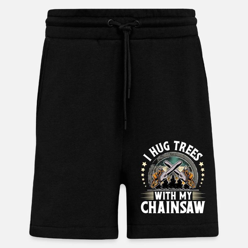 Bûcheron - Short bio décontracté fabriqué en UE - SOLID BLACK