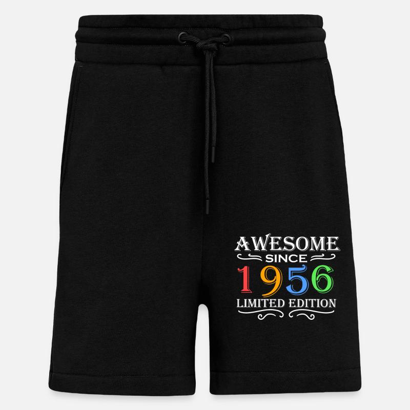 1956 - Born 1956 - Shorts - made by SPREAD - SOLID BLACK